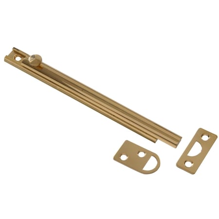 Ornatus Outdoors Carded - Surface Bolt, Solid & Brite Brass - 6 in. OR3983885